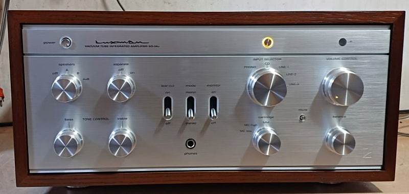 럭스만 SQ-38u 진공관 인티앰프(리모컨 포함)