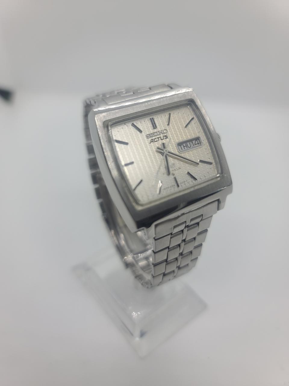빈티지 세이코Actus 남성자동메탈 시계