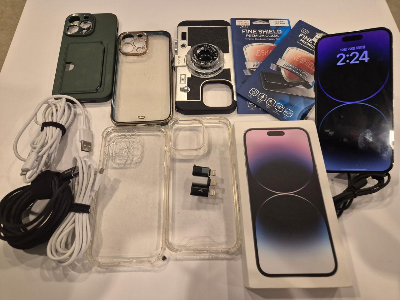 아이폰14pro max 512G 퍼플 A급판매합니다.