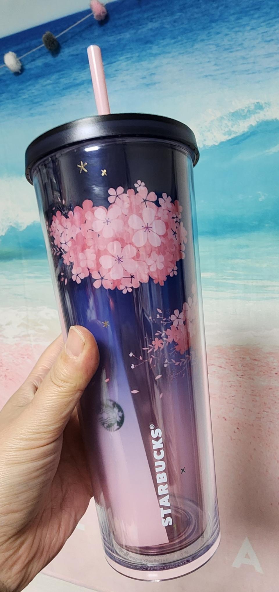 스타벅스 18 체리블라썸 그레이핑크 콜드컵