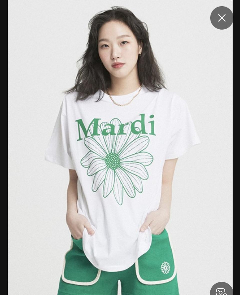 마르디메크르디 플라워마르디 반팔티