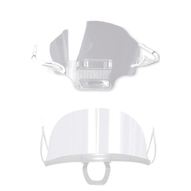 새 4개 랜덤 발송 투명 마스크 주방 침 방지 위생 급식 식당 성인용