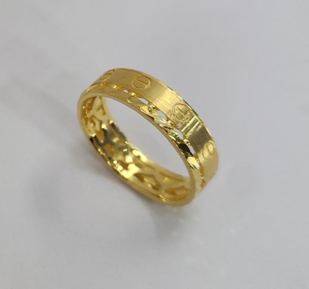 24k 순금 1돈 나사 두줄 반지