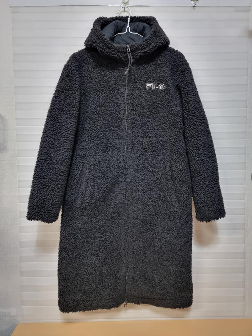 휠라 뽀글이 롱 후드 점퍼 85