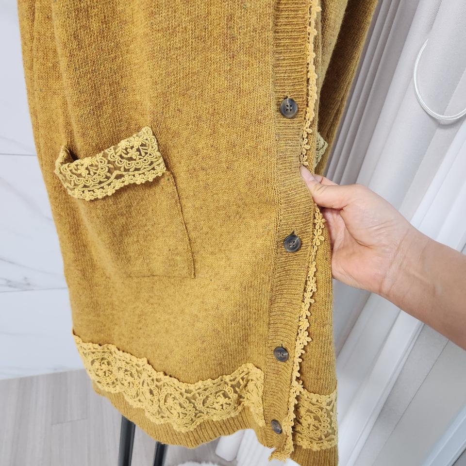 잔꽃 니트 롱베스트  free