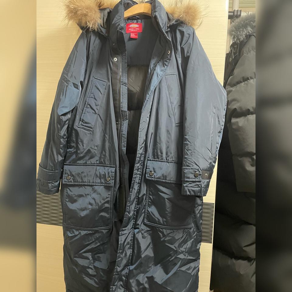 Dickies 겨울 잠바 롱패딩 (남색) 남녀공용 S (어른 사이즈)