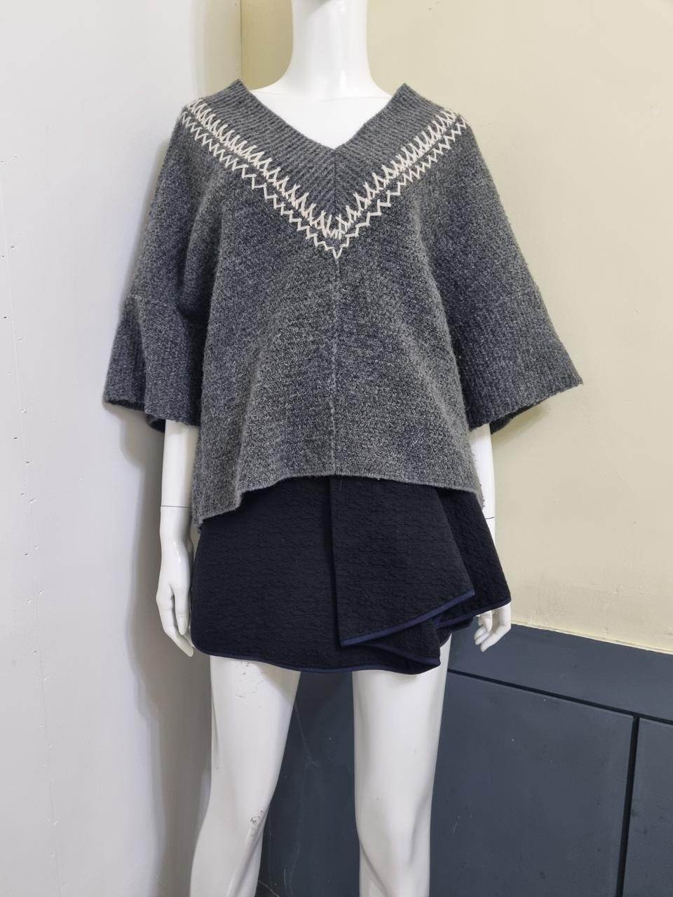 시스템 오버핏 브이넥 반팔니트/여성FREE