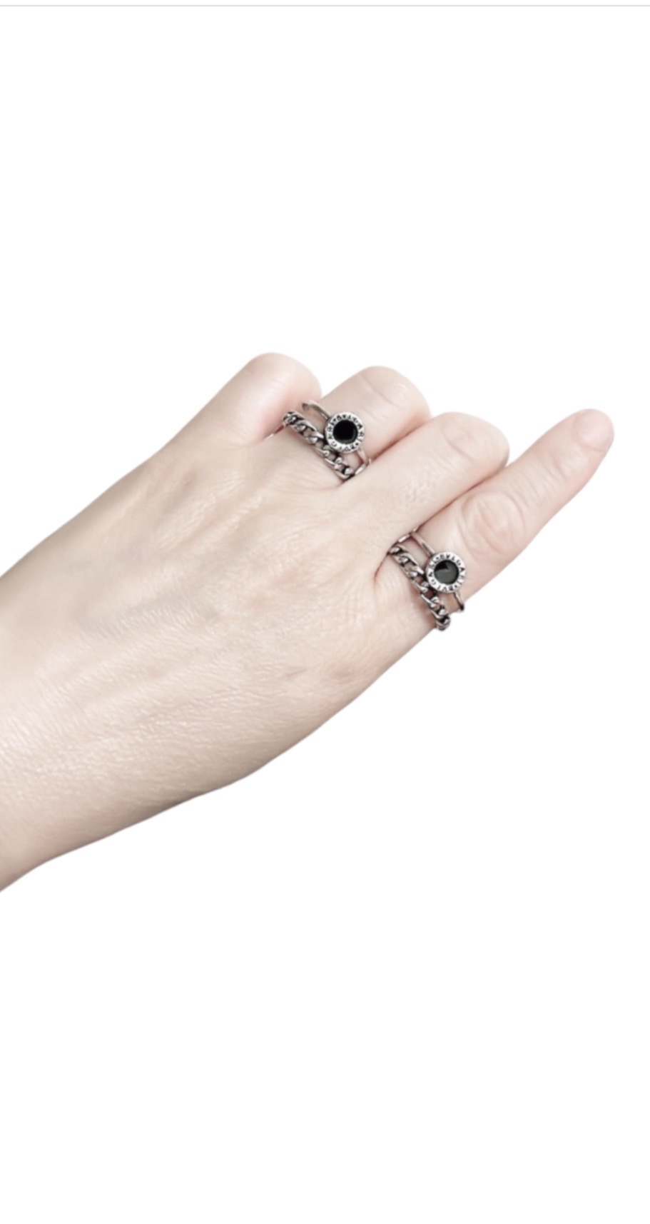 실버 925 각인 커플링 반지 2개