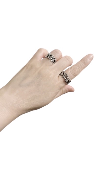 실버 925 각인 커플링 은반지 2개 오픈링