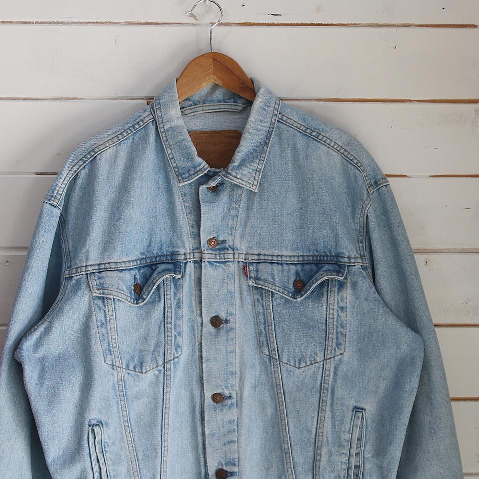 (착용컷) 90's 리바이스 75525-4834 데님 트러커 자켓 105