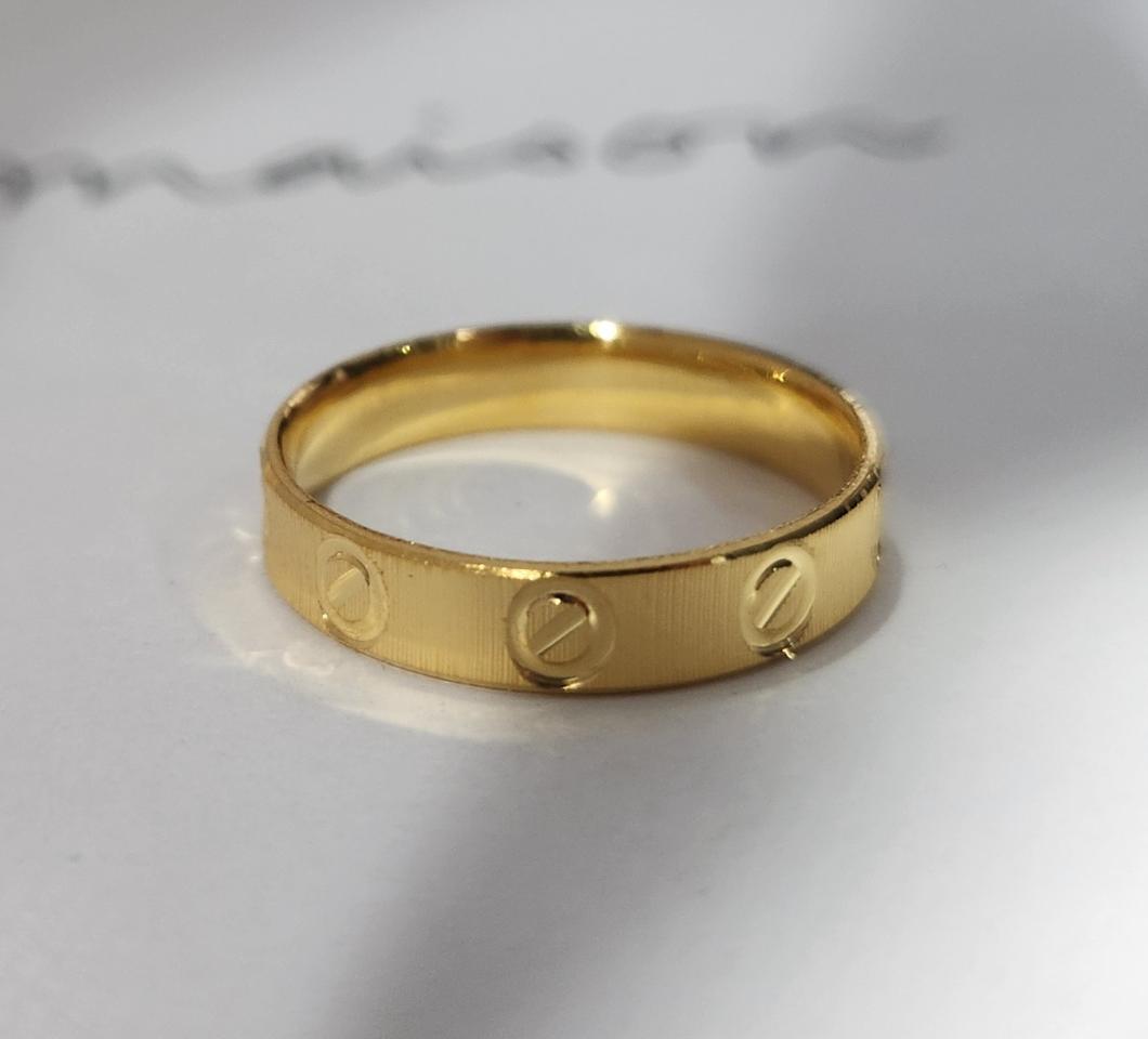 24k 순금 1돈 나사 반지