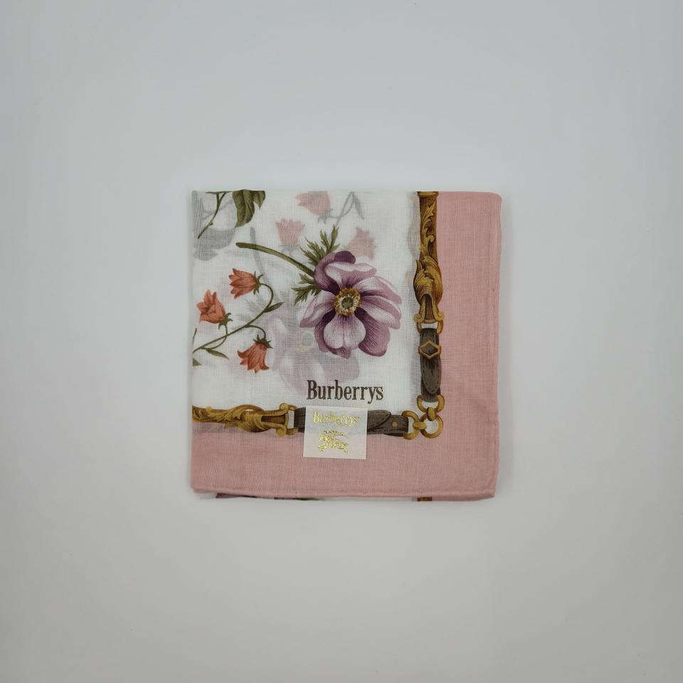 [새제품/포장O] 버버리 BURBERRYS 손수건 쁘띠 스카프 핑크
