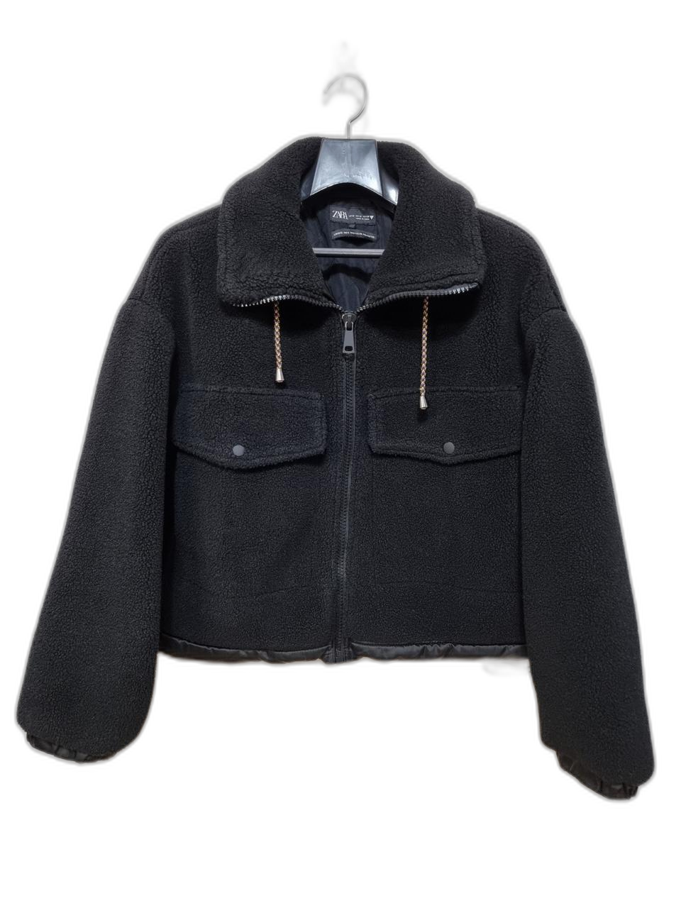 자라 여성 후리스 뽀글이 숏점퍼 M