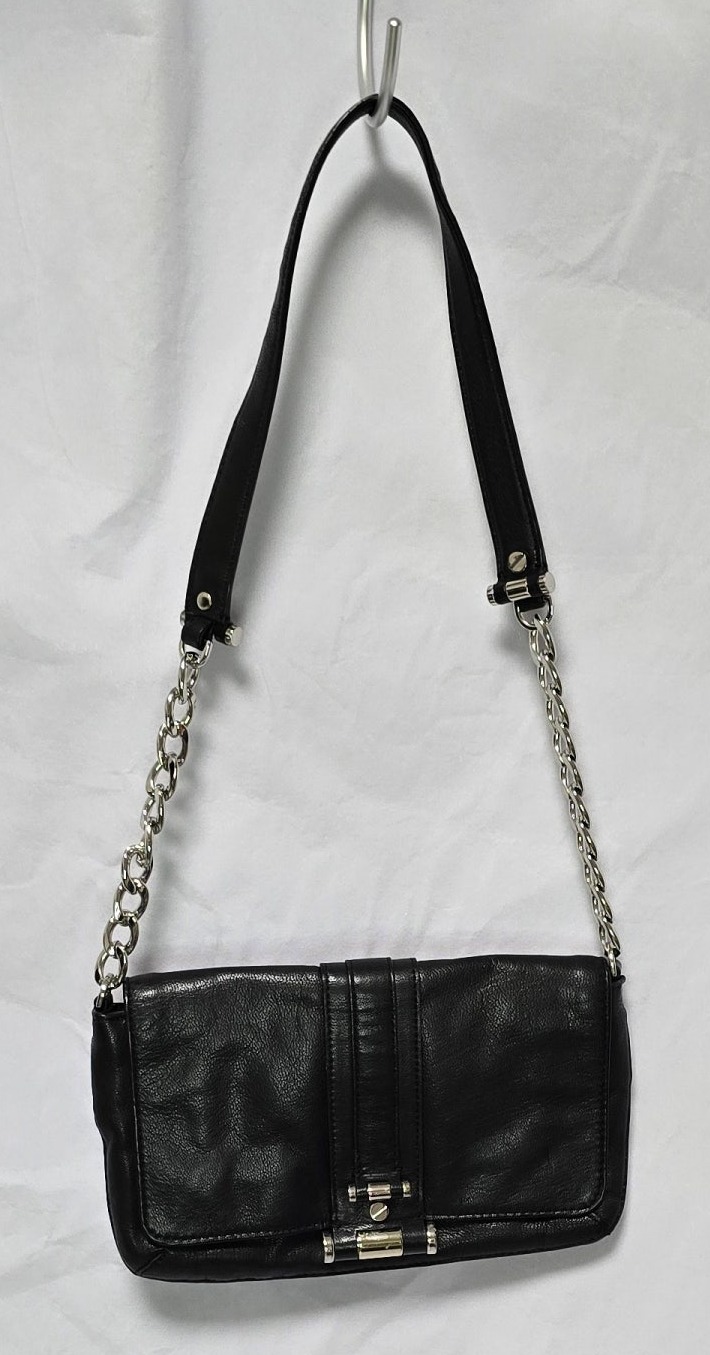 마이클코어스 미니 가죽 숄더백 체인백 블랙
