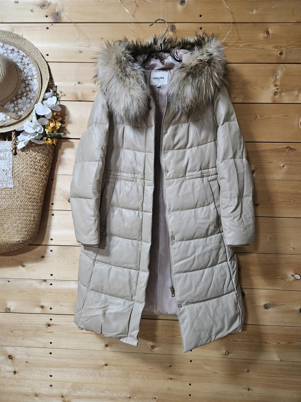 MAX&MO. I양가죽100%오리턴점퍼.