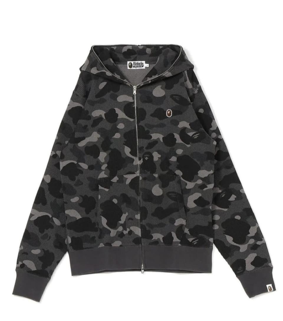 베이프 흑카모 패턴 후드집업 XL