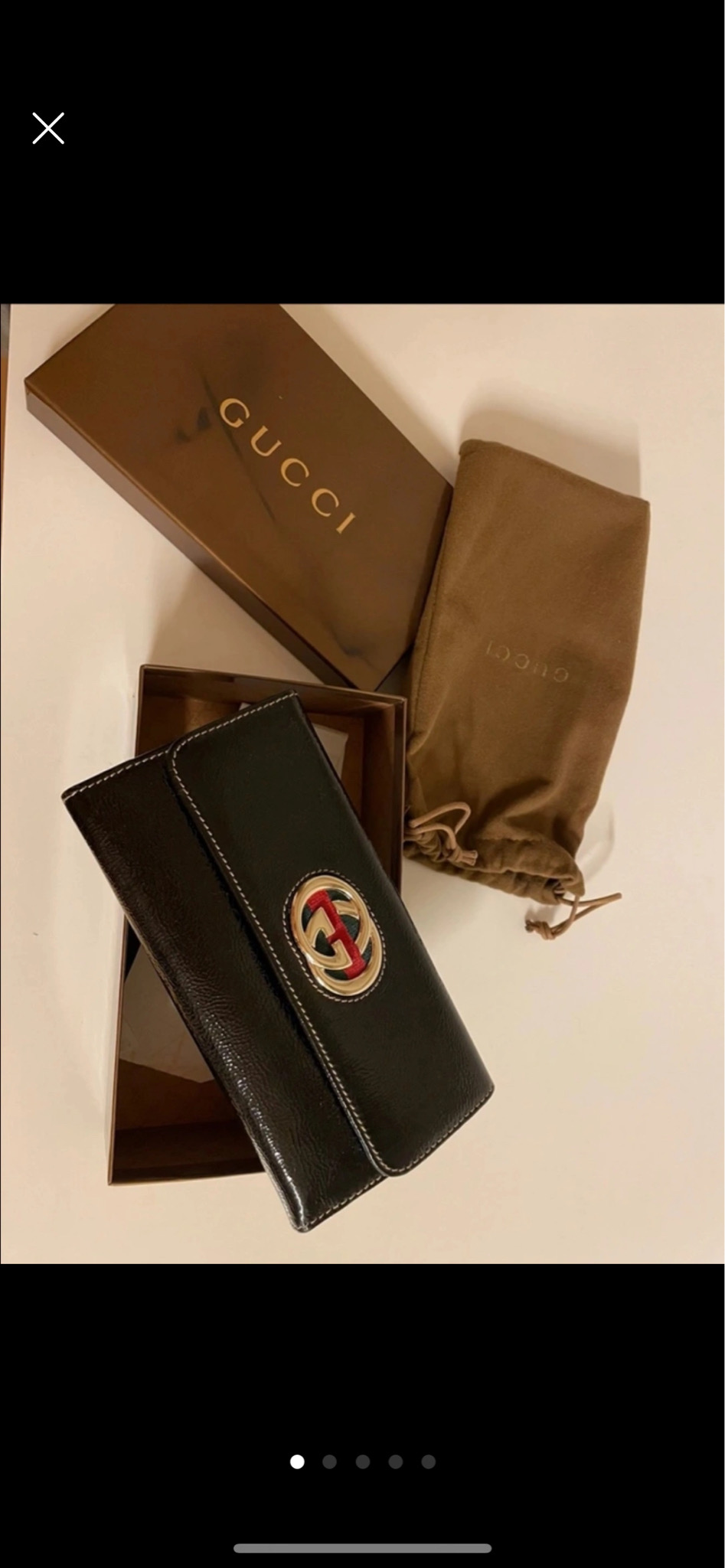 구찌애나멜장지갑