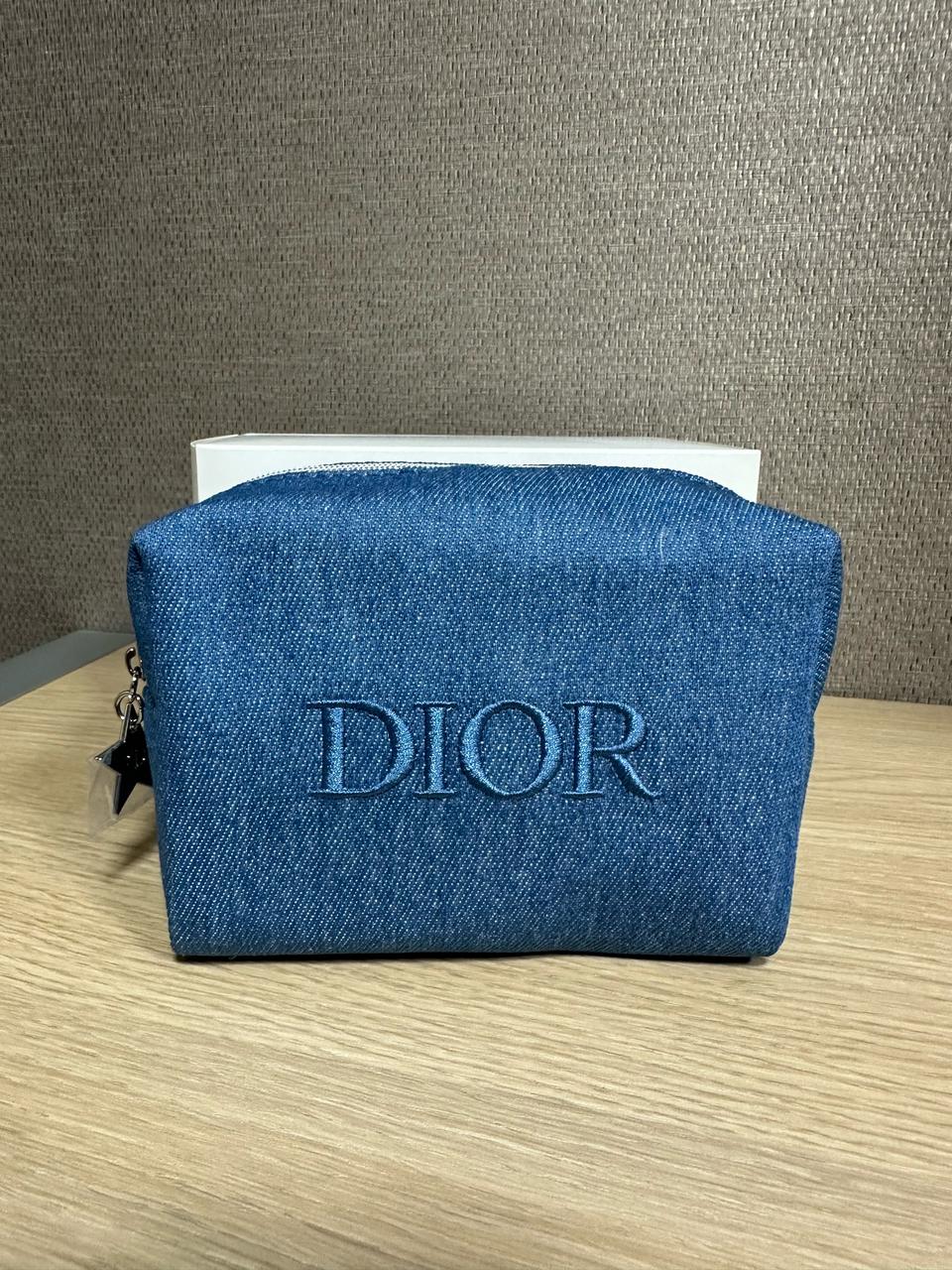 디올 데님 화장품 파우치
