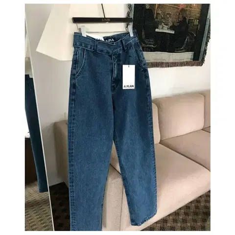 AFN 벨트 데님팬츠 와이드팬츠 청바지 통바지 S M