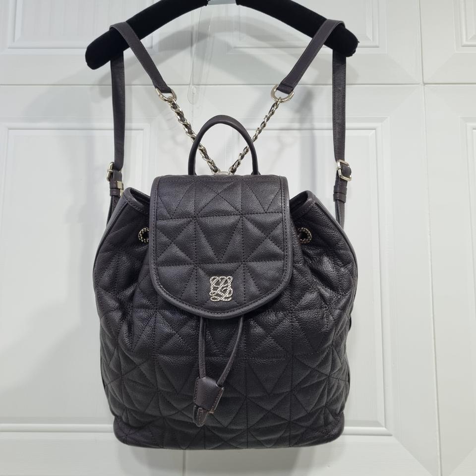 루이까또즈/ 퀼팅 백팩/다크브라운