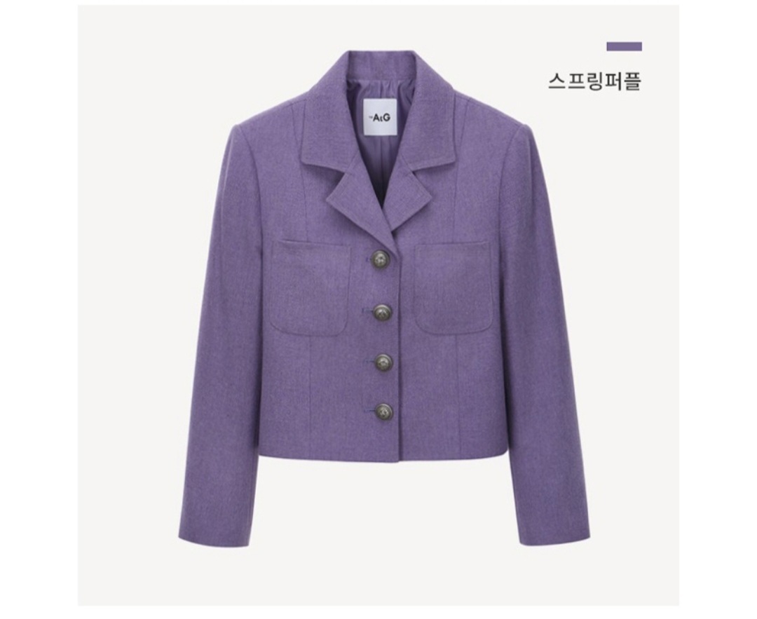 울 트윌 크롭자켓 66 (택배무료)