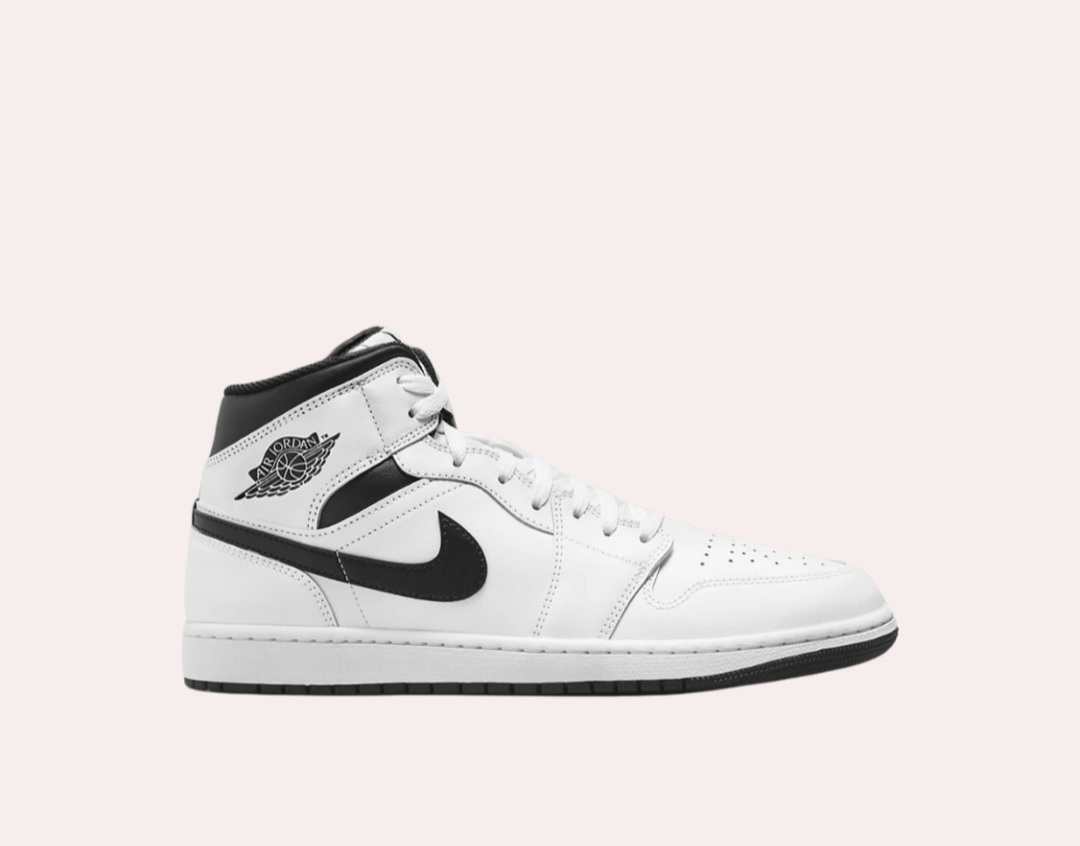 조던1 미드 화이트 블랙