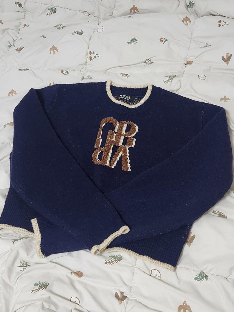 그로브 sober 니트 네이비