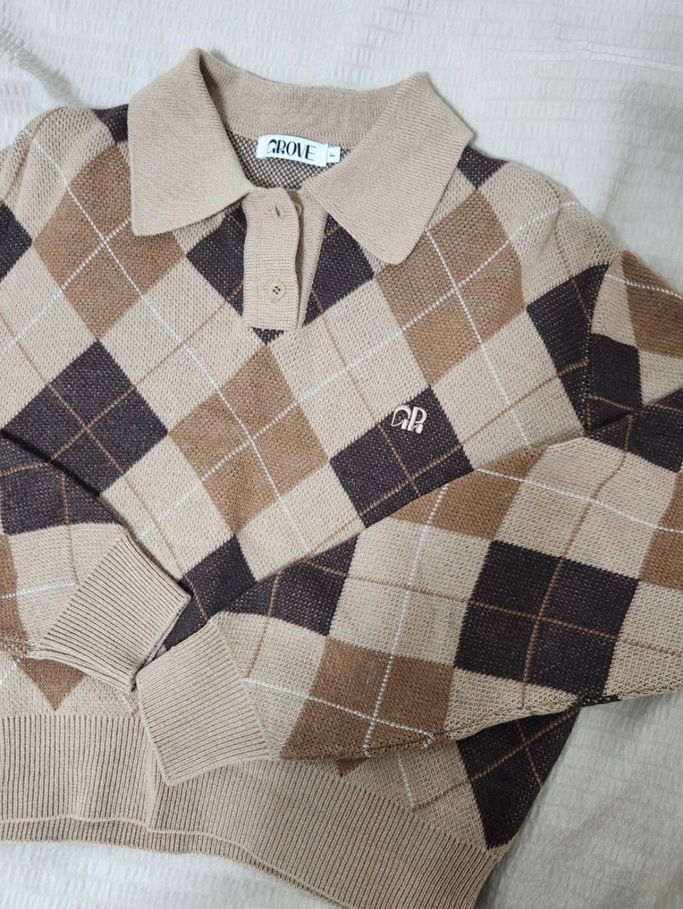 그로브 아가일 니트