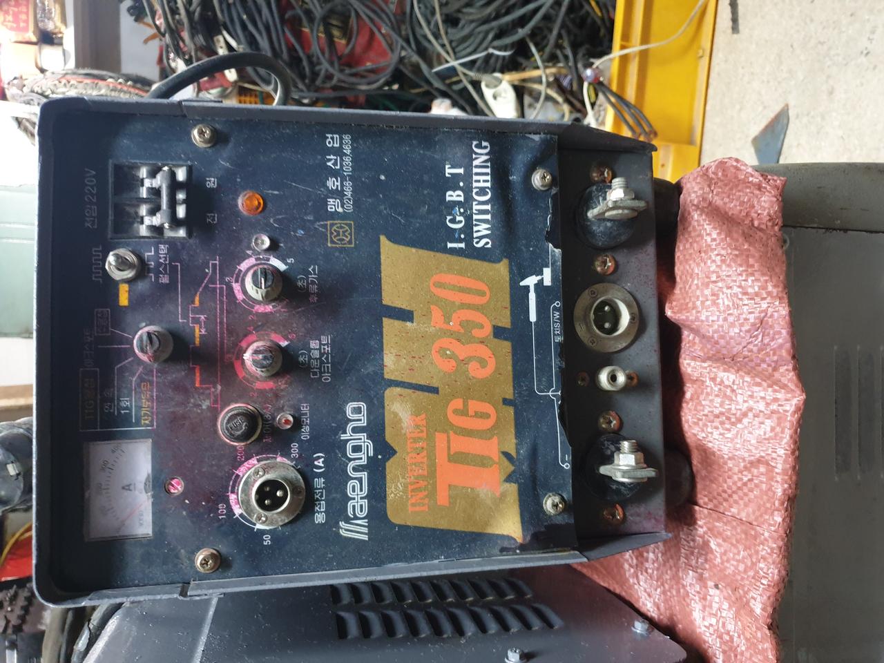 리모콘 맹호 알곤용접기 350A 35만원