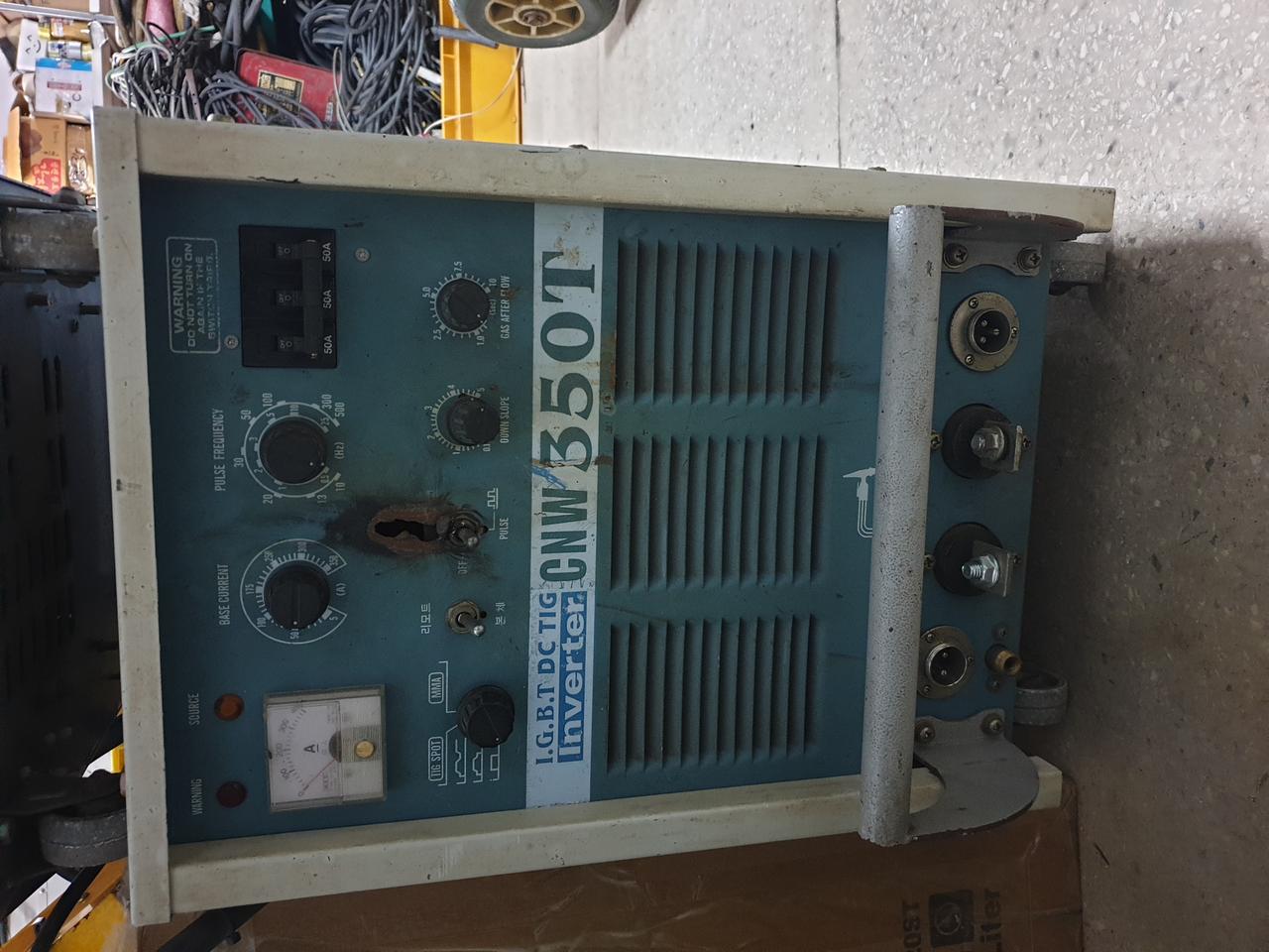 리모콘 한국머신 알곤용접기 350A 35만원