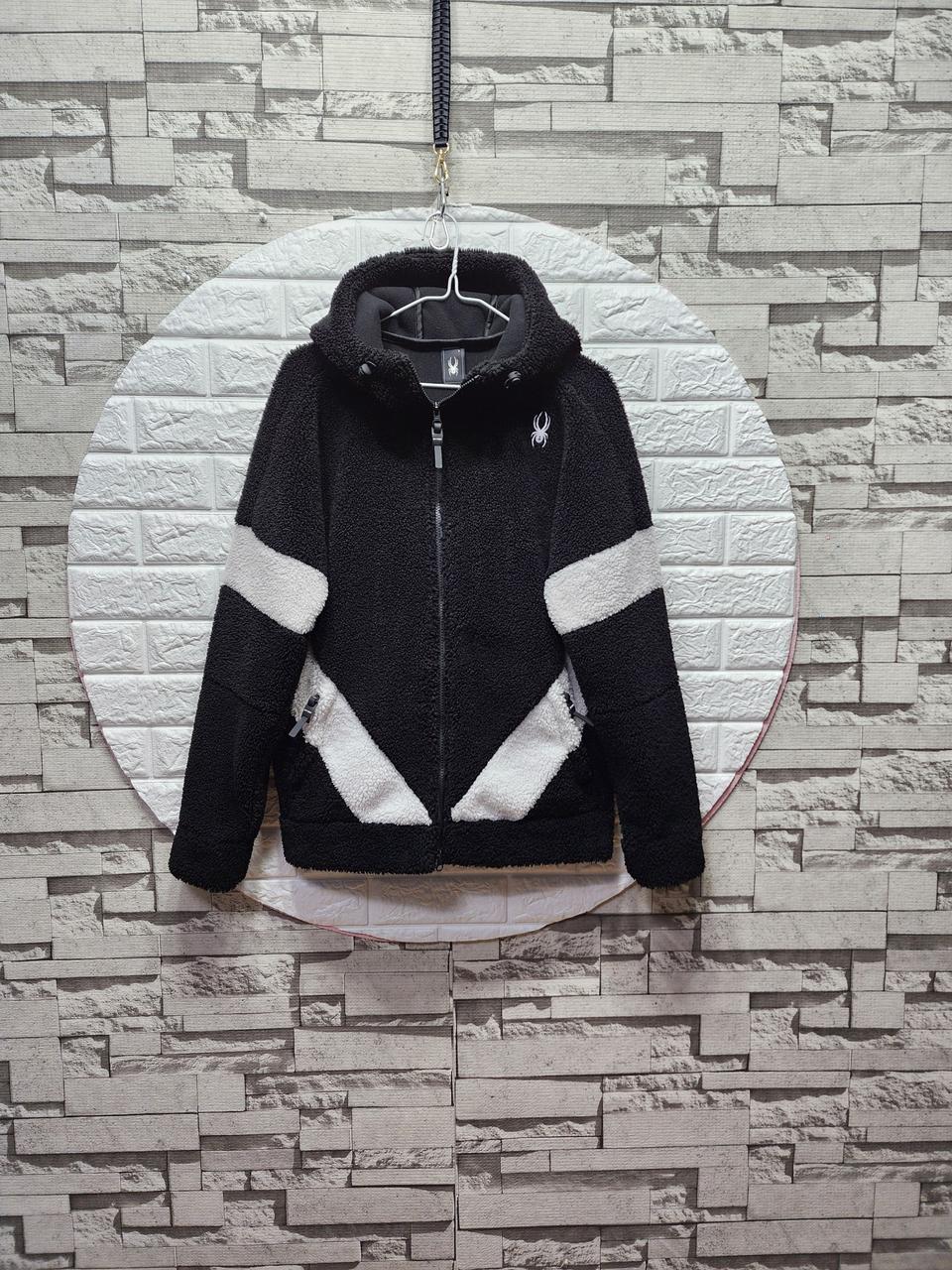 스파이더 뽀글이 후드짚업자켓 90