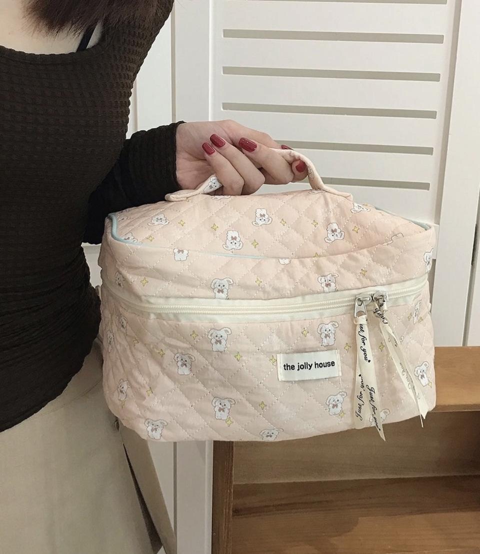 토끼 파우치 누빔가방 기저귀 골프 화장품