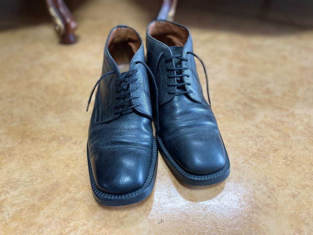 이태리명품 폴리니 앵글부츠.