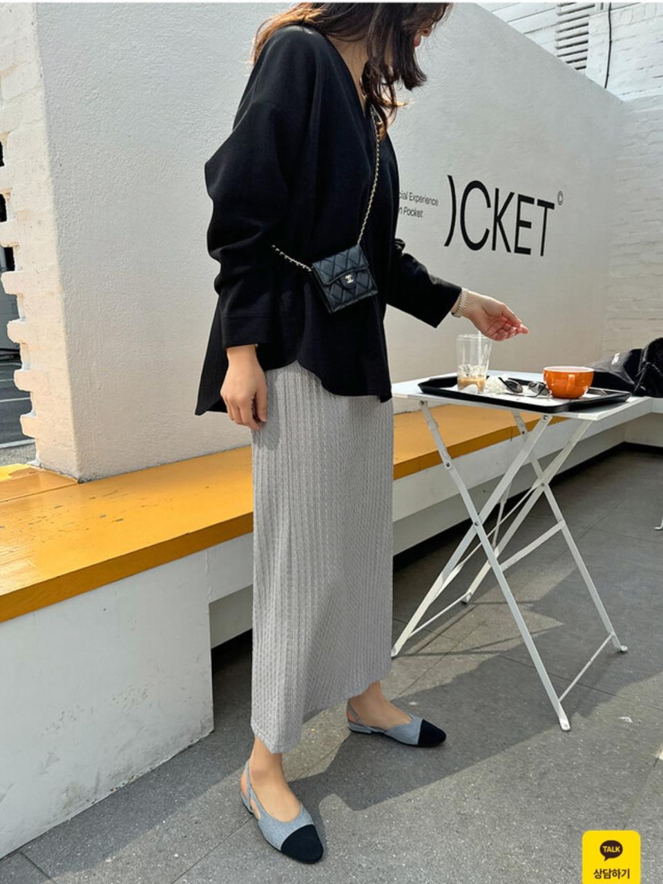 데이미유 소프트H라인 스커트(새상품)