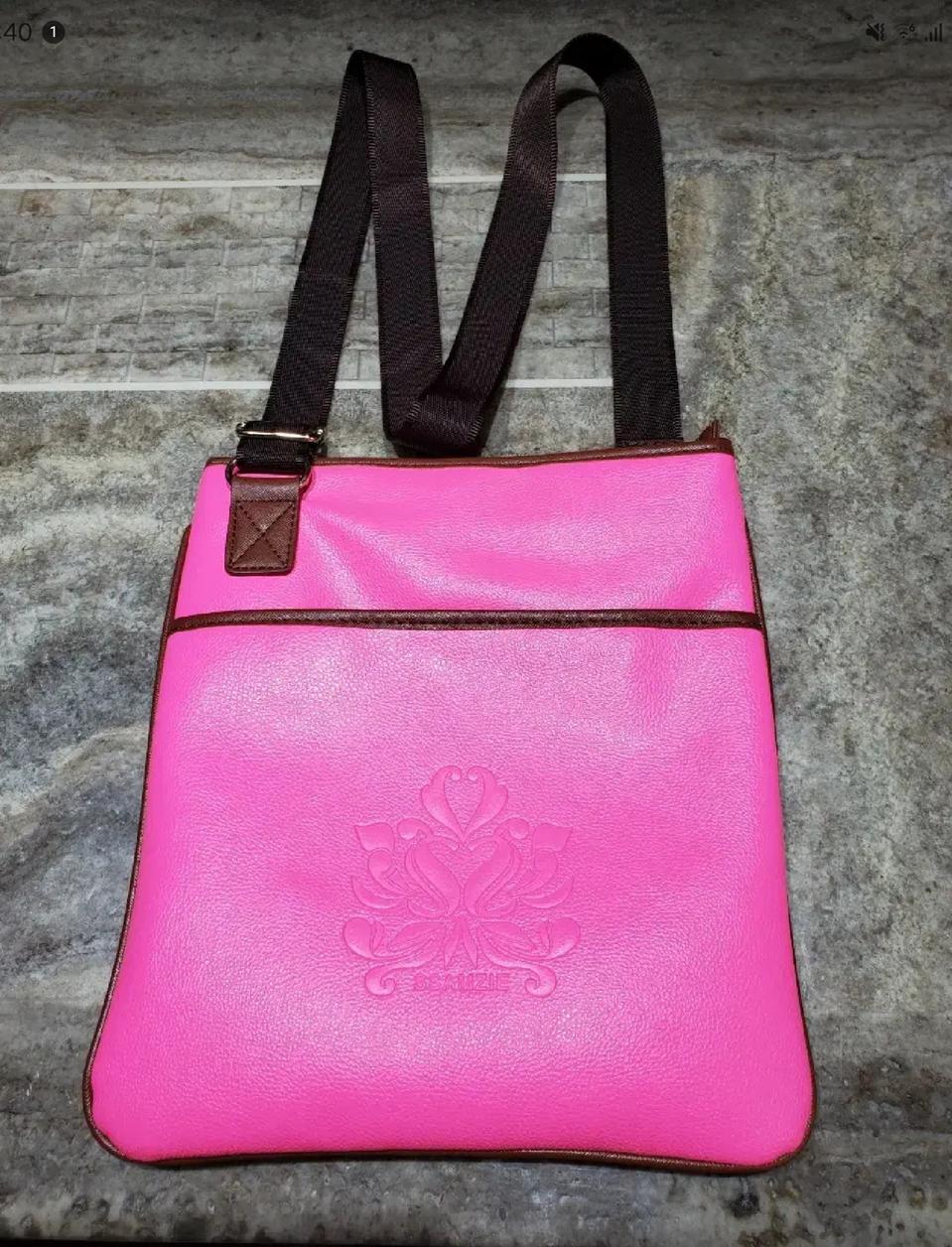 쌈지 핫핑크 숄더겸 크로스백(새제품)