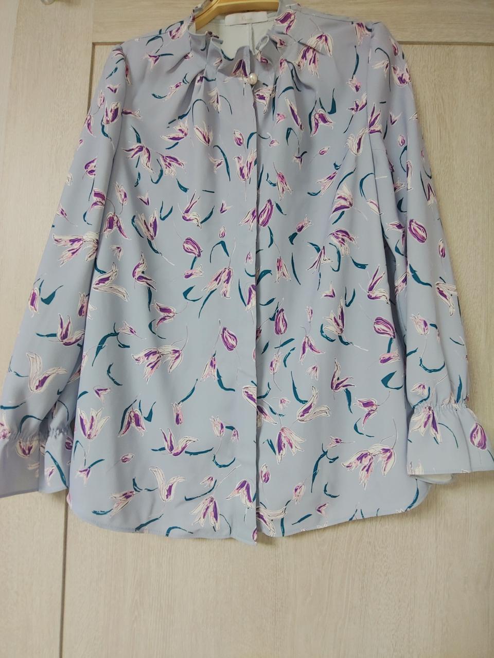 실착1회.Kl진주장식 블라우스 55사이즈