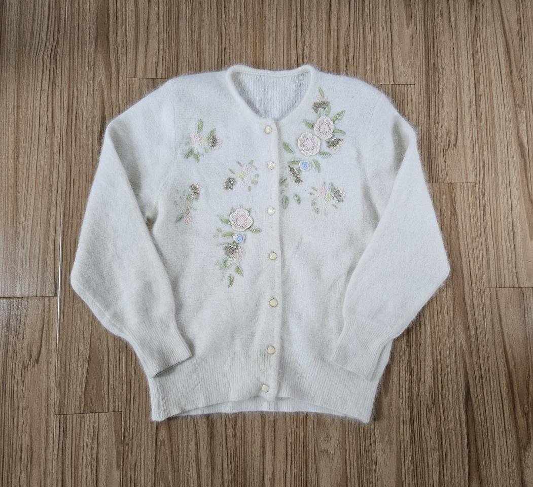 앙고라 니트 가디건