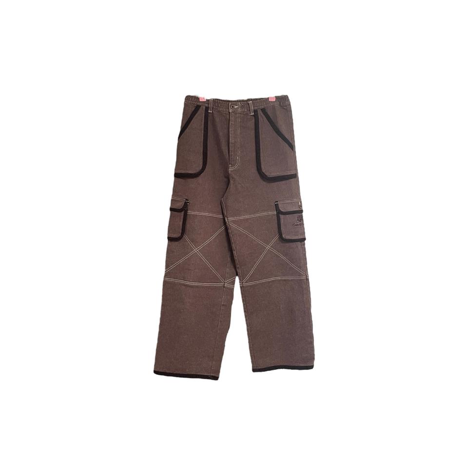 Dark pink brown corduroy cago pants