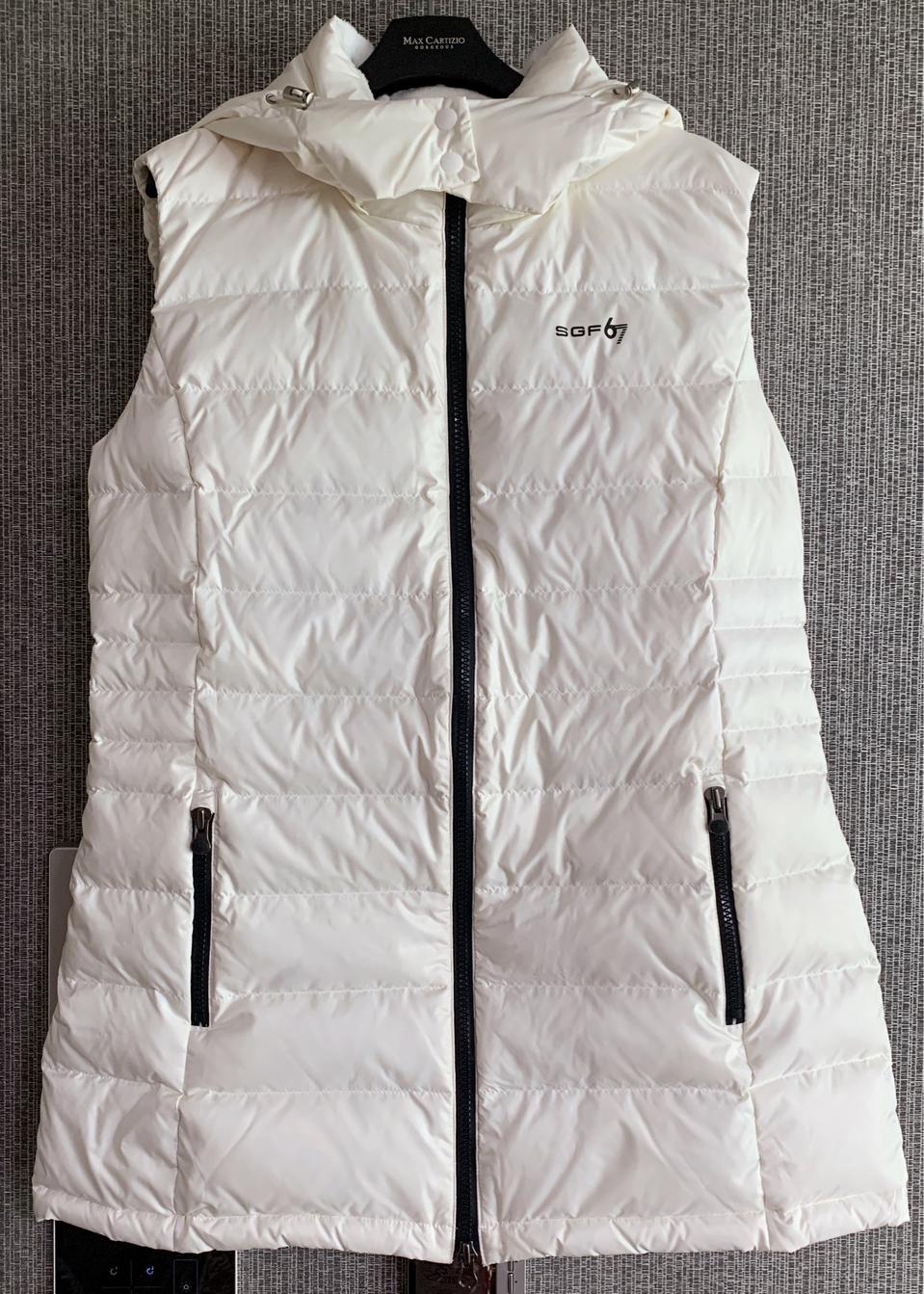 슈페리어 골프 화이트 구스 다운 패딩 조끼 베스트 95사이즈