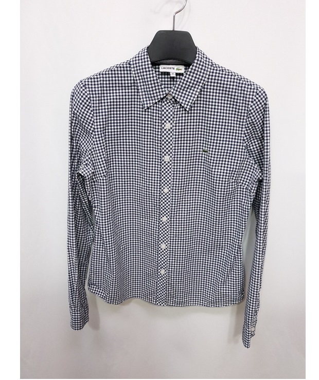 라코스테 정품 여성 깅엄 체크 셔츠 90