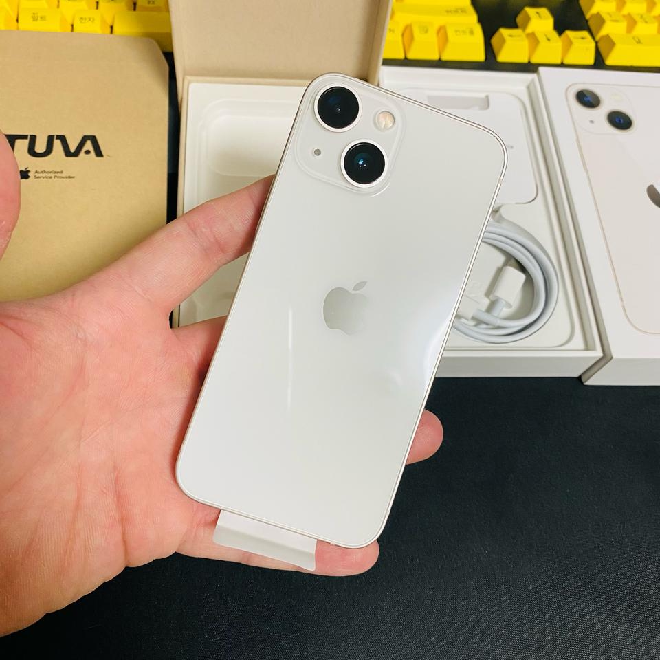 리퍼 미사용 자급제 아이폰13미니 512기가 스타라이트 풀박스