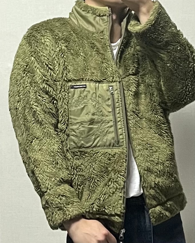 t&c surf 카키 플리스 자켓