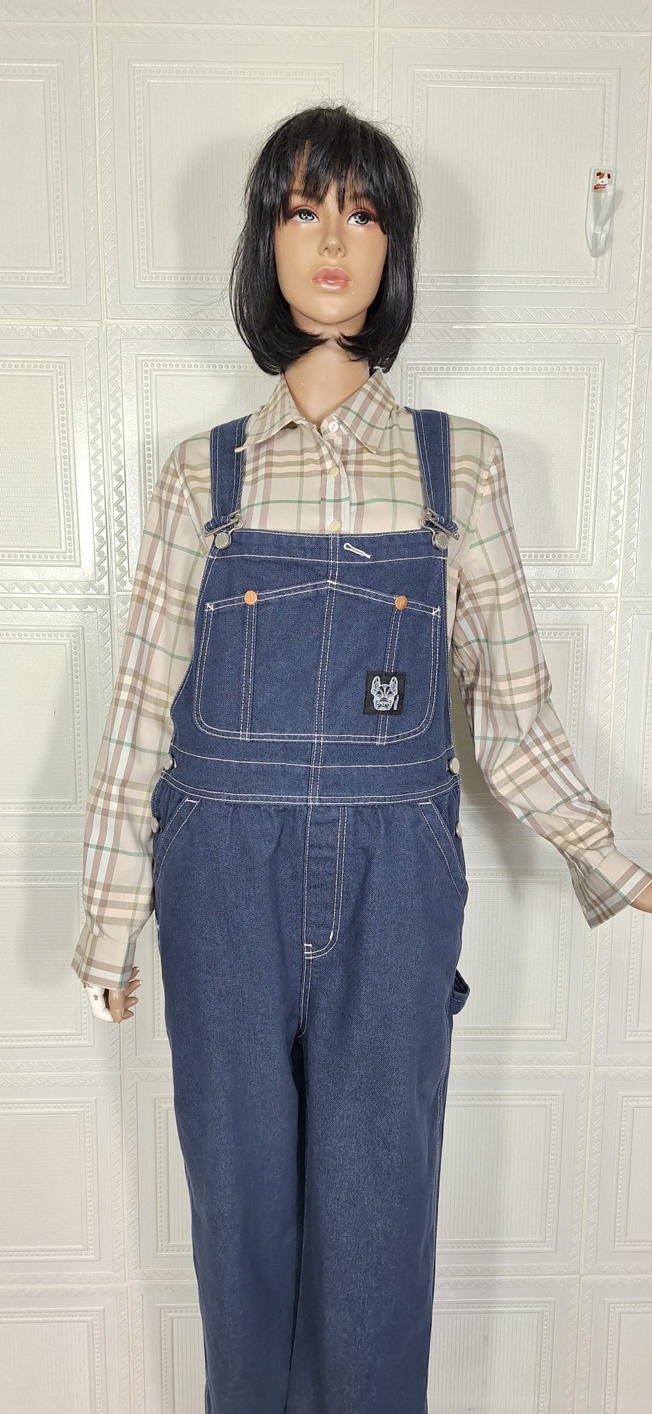 새상품 라이프워크 점프수트 멜빵바지 여성데님바지