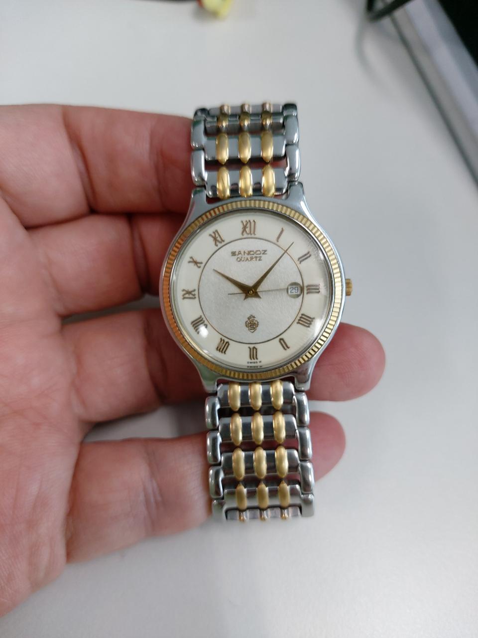 산도즈18k금베젤시계