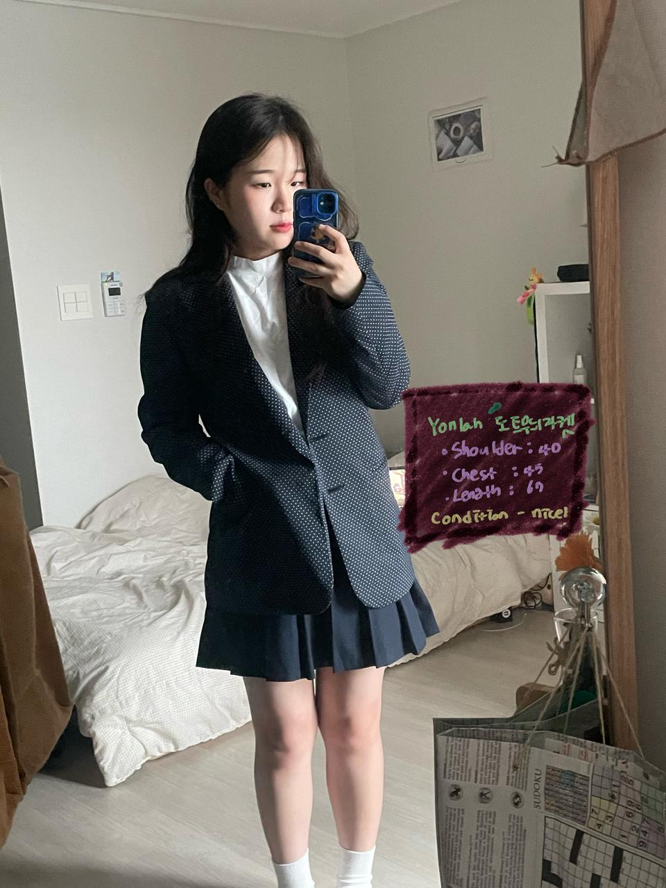 Yonlah 도트무늬자켓