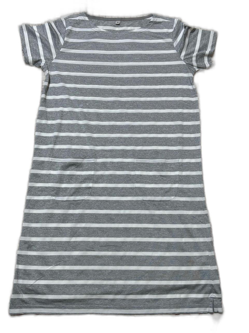 1회착용 반팔원피스 스트라이프티셔츠 m사이즈 미니원피스 55사이즈