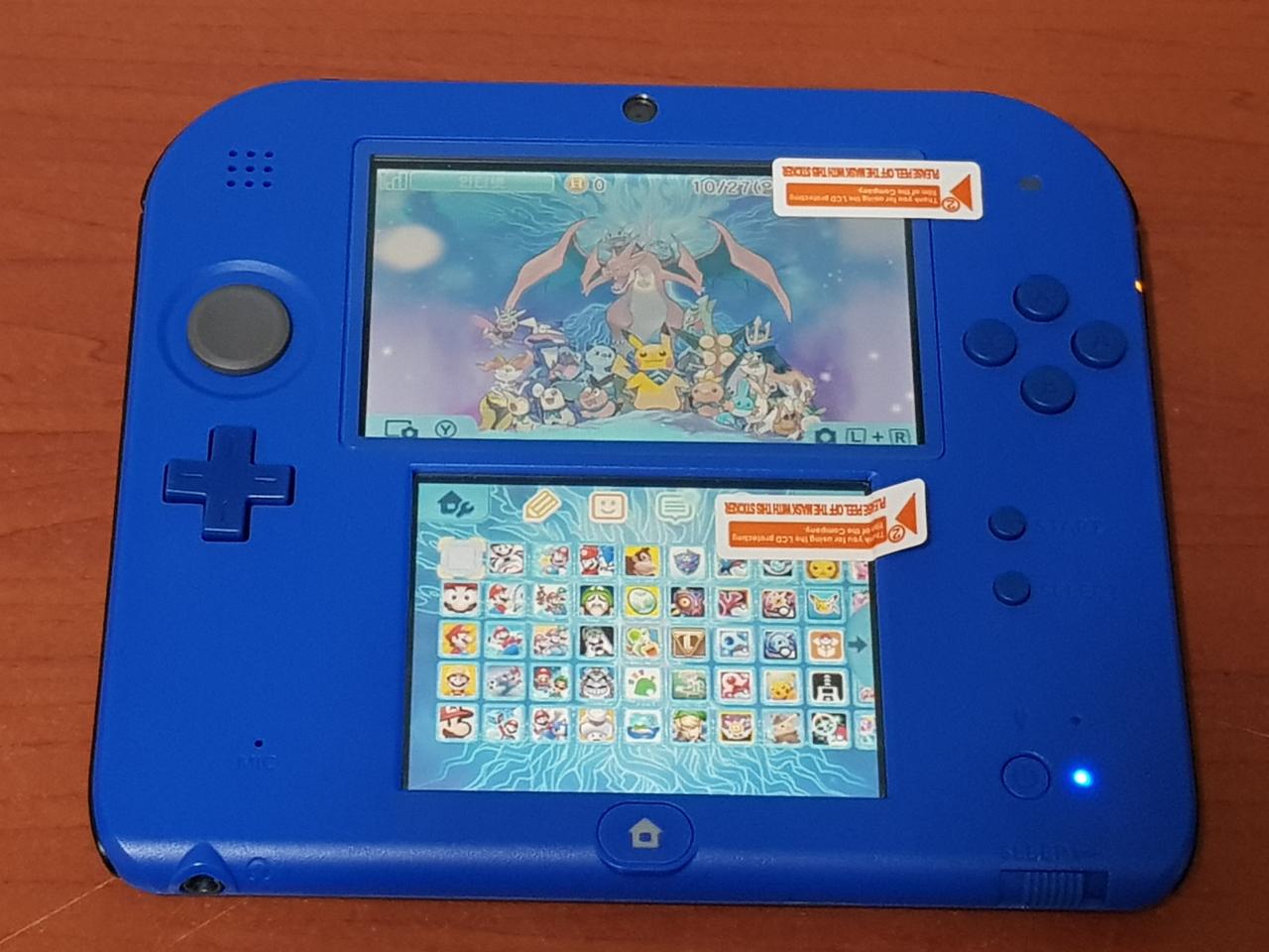 닌텐도 2DS 식빵 블루X블랙 256G