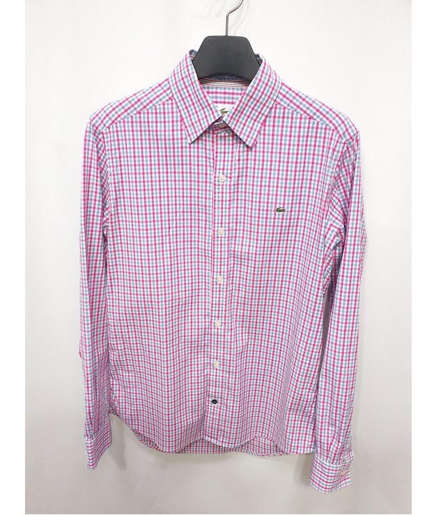 라코스테 정품 남성 깅엄 체크 셔츠 95