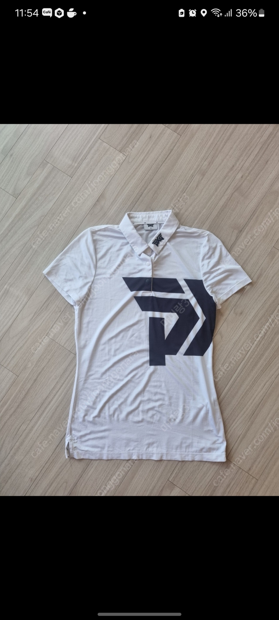 pxg 빅로고 xs 화이트 여성