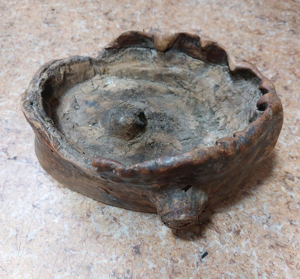 시골 어르신께서 직접 사용했던 나무 재털이